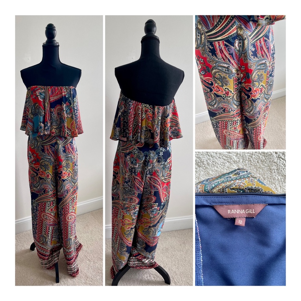 Ranna Gill Strapless Jumpsuit